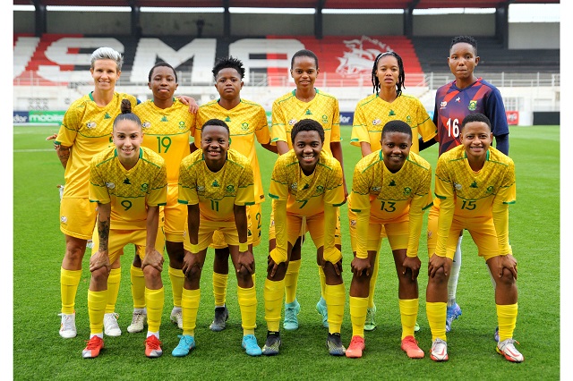 The South African team at the 2022 Women's AFCON
